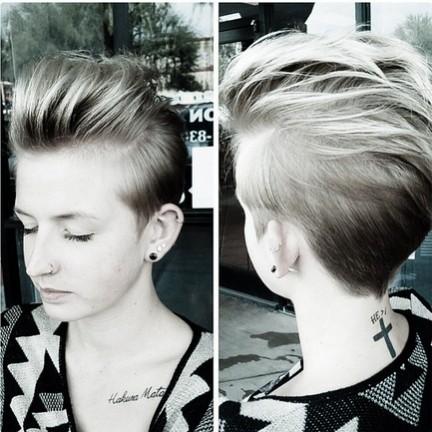 Short hairstyle for fine hair - elegant haircut 2015