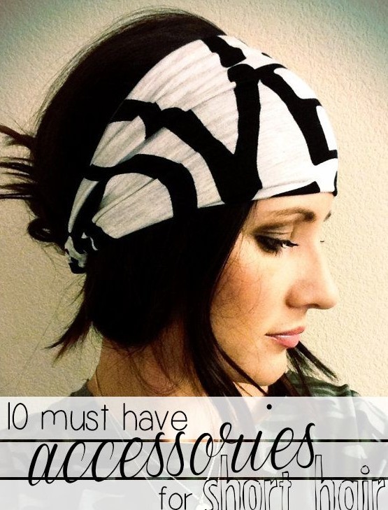 Short hairstyles with accessories for the winter