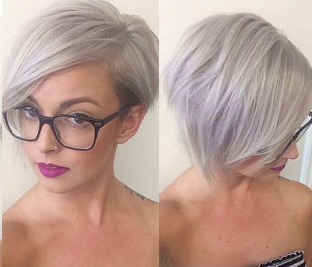Short hairstyles with side bangs for girls