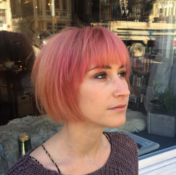 Short and pink hairstyles with explosions - cute short haircuts 2016