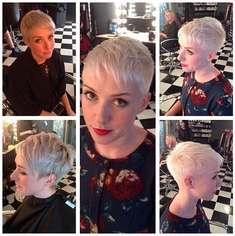 Short hair styles Pixi: A very short back with a slightly long front