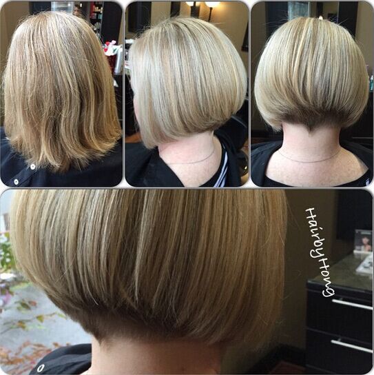 Short Straight Bob Cut Back View