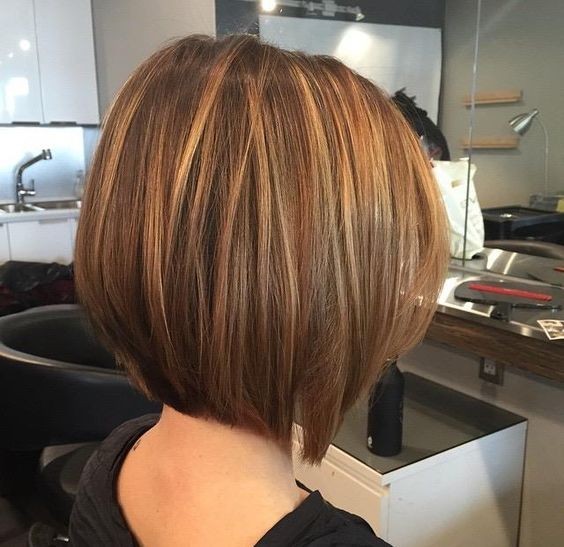 Short haircuts straight for thick hair - elegant hairstyles Balayage Bob