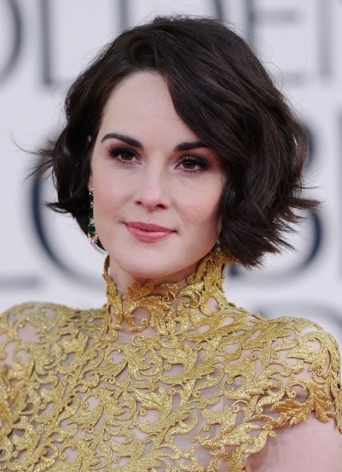 Michelle Dockery Short Wavy Bob Haircuts