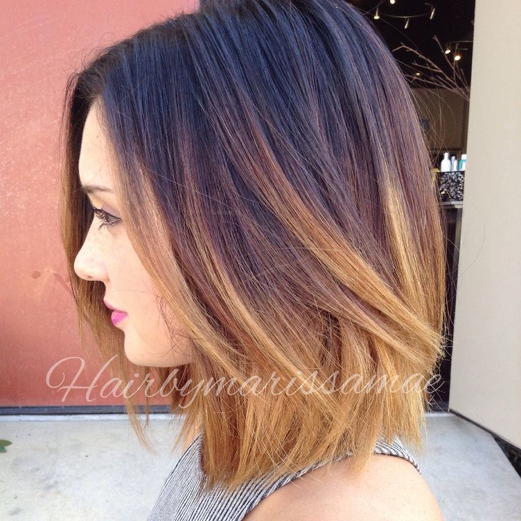 Short darkness to ombre blond hair