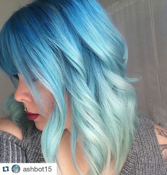 Shape haircuts length with bangs - ombre hairstyle