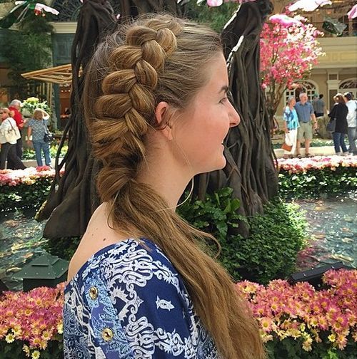 The braid of the side braid
