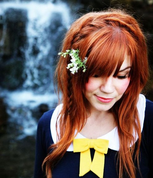 Side braid hairstyle