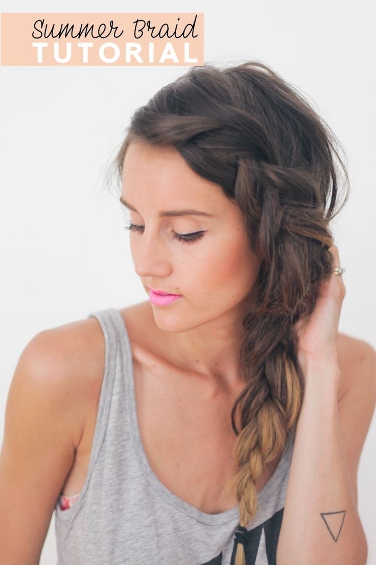 Hairstyles side hairstyles for thick hair: easy braid