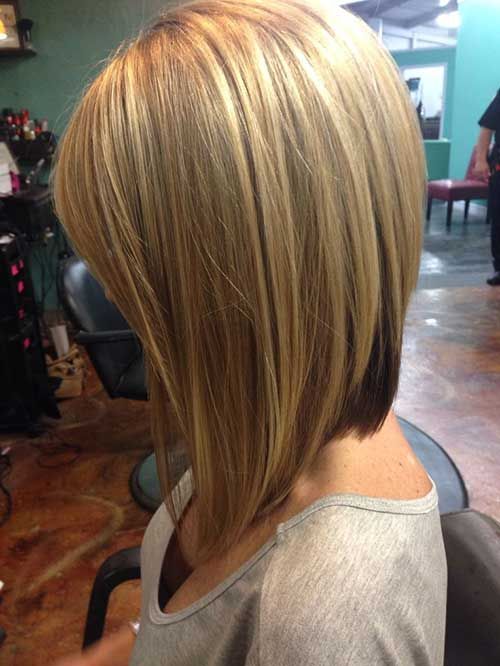 Long -inverted bob -style side look