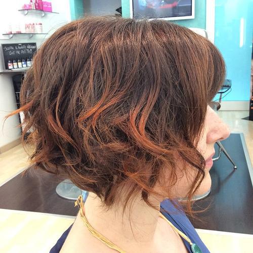 A side view of the frizzy frizzy curly hairstyle
