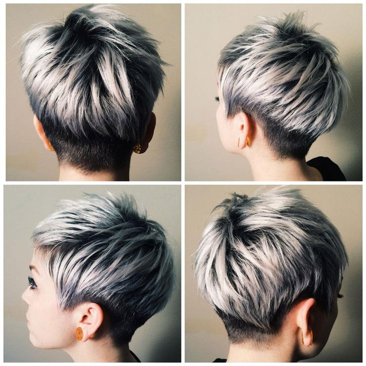 The most prominent silver colors for black hair