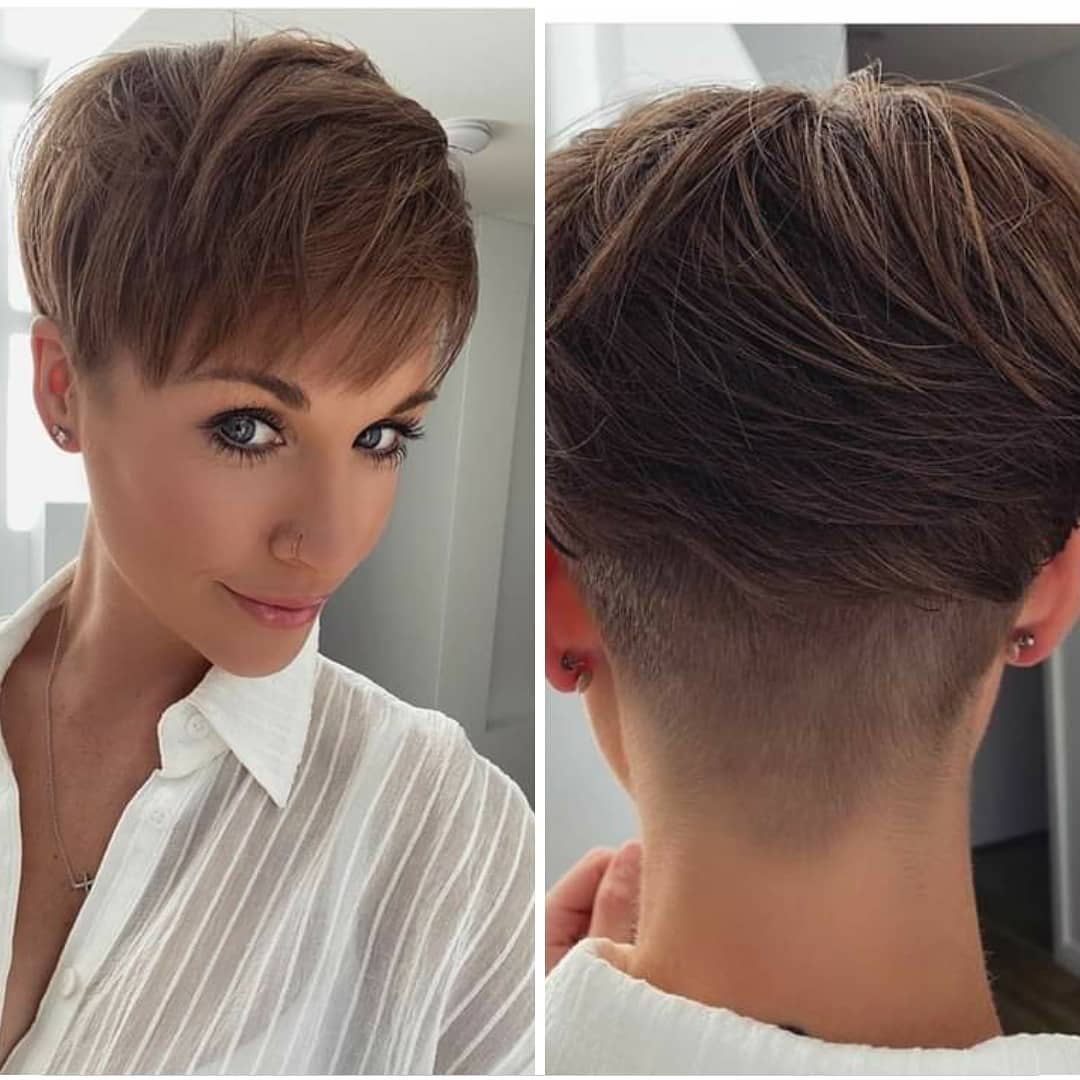 Simple hair styles with straight hair - very short hairstyle ideas for women