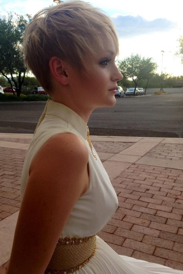 Simple short hairstyles for soft hair: short hair with a striking blonde