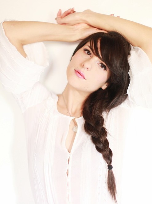 Simple side hairstyle