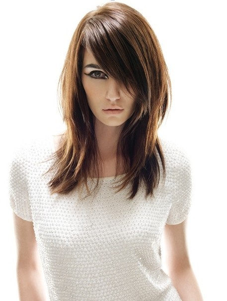 Smooth, Straight Medium Haircuts for Fine Hair
