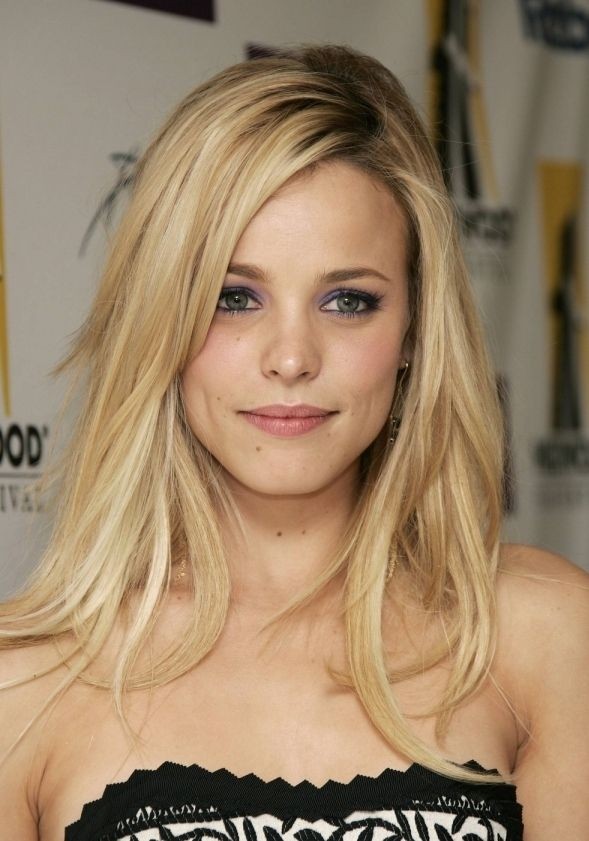Smooth haircut, blonde with layers - medium hairstyles Latifa