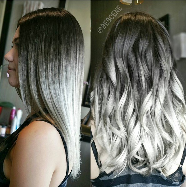 Omper silver hairstyle