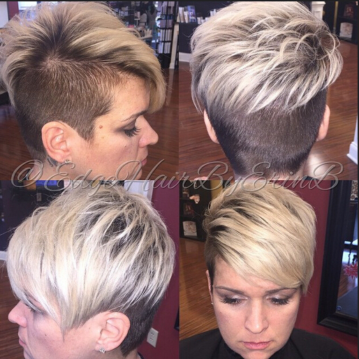 Hairstyles in the shape of the square face for women short hair