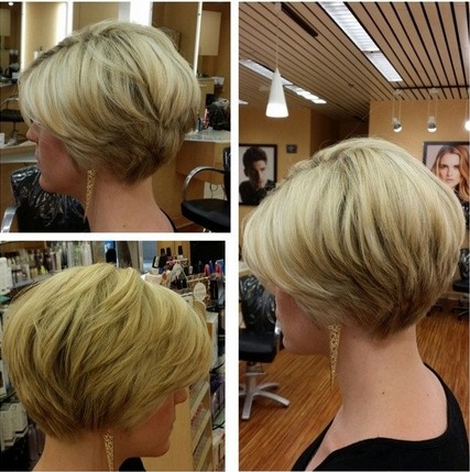 Short hairstyle with short layers - thin hairstyles