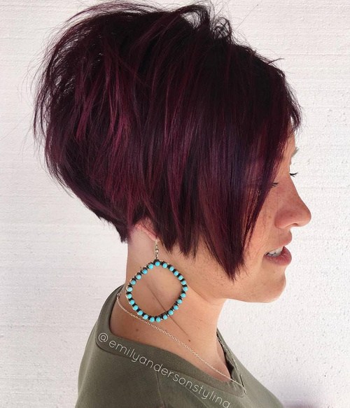 Short bob stacked