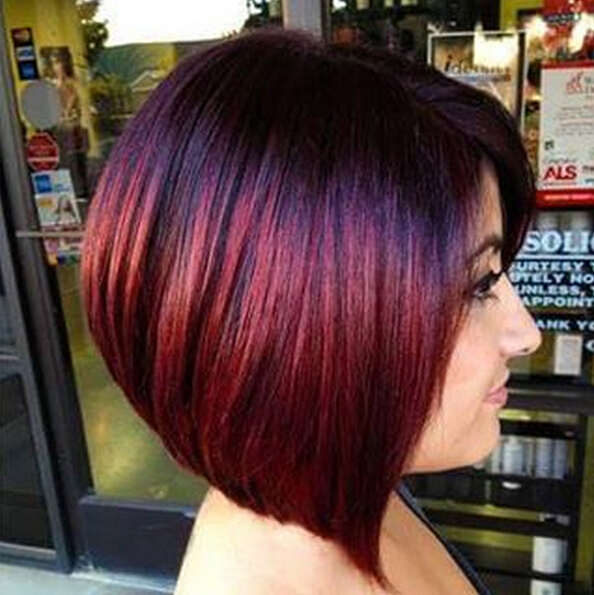 Rest straight Pop hair - new ideas for coloring stunning red hair