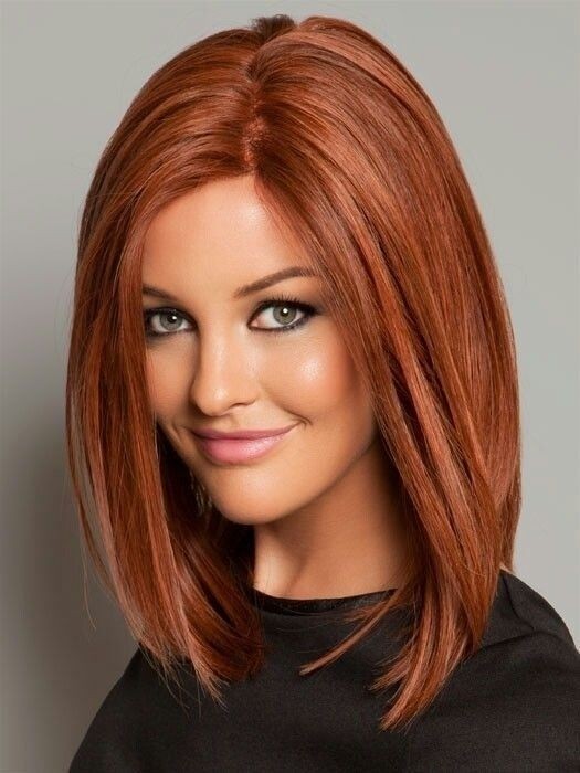 Rest straight hairstyle with beautiful color - medium hairstyles