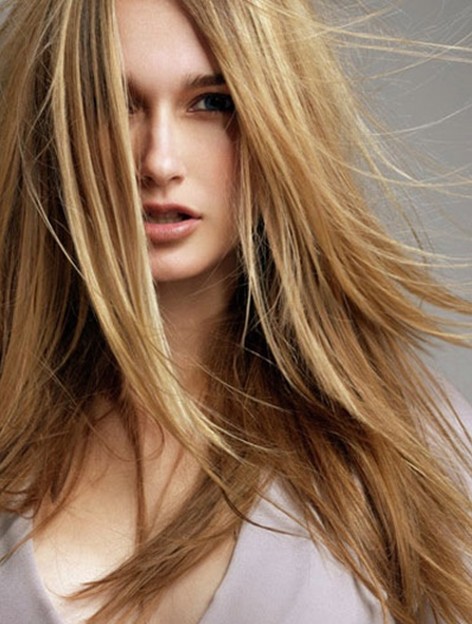 The straight hairstyle for the layer of thin hair