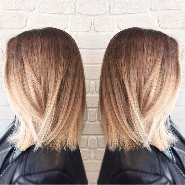 Long straight Bob + Blondi Balaaj