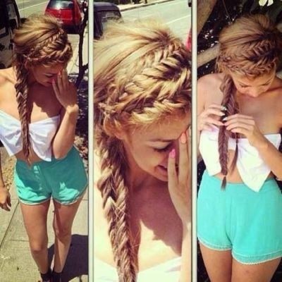 Amazing brand hair style for long hair: hairstyles for girls for the summer