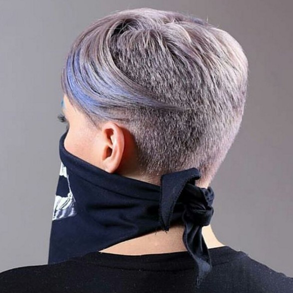 Elegant hair color and pieces