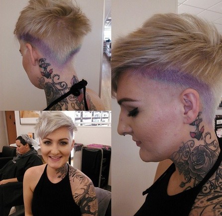 An elegant haircut for women short hair