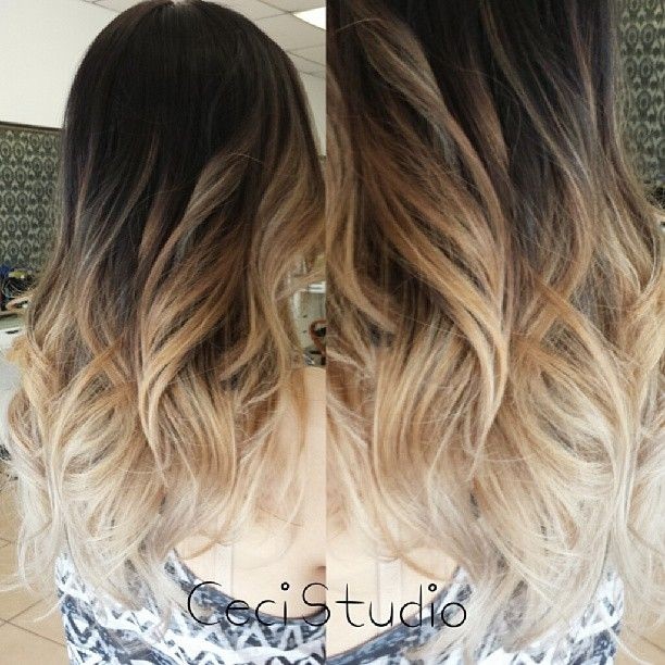 Stylish Long Wavy Hairstyle - Amazing Ombre Hair Colour Ideas