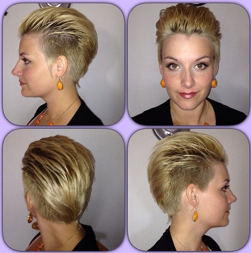 Elegant shaving hairstyle for short hair - short hair styles for long faces