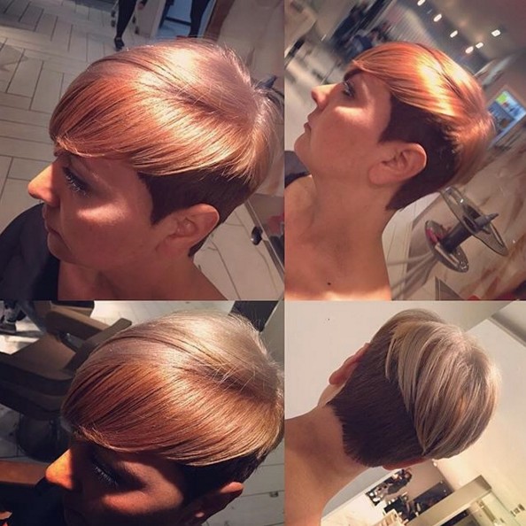Stylish short hairstyle for women