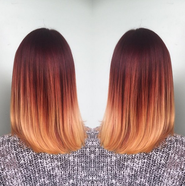 18 Striking Red Ombre Hair Ideas