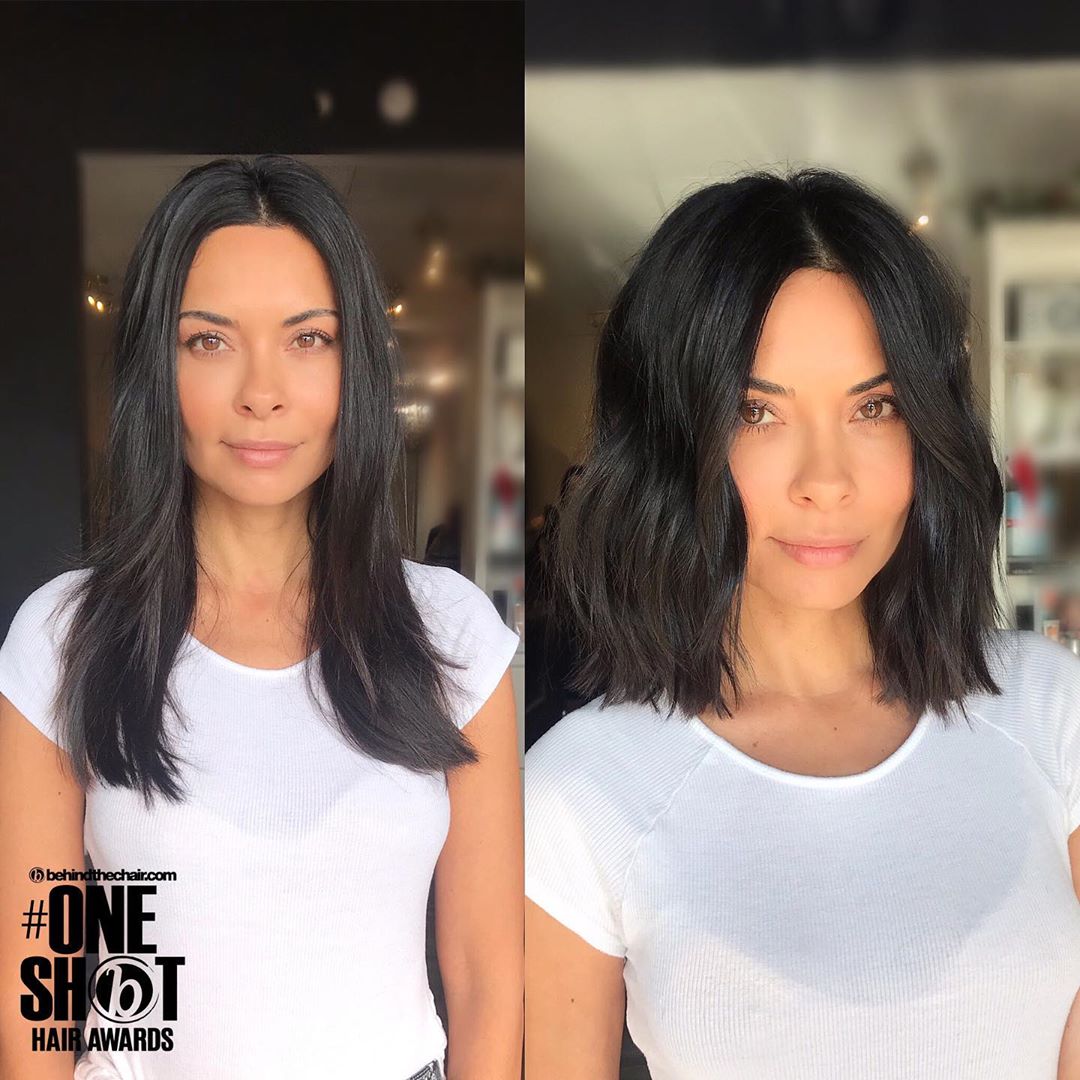 Elegant hairstyles for heavy hair length - haircuts and color in 2021