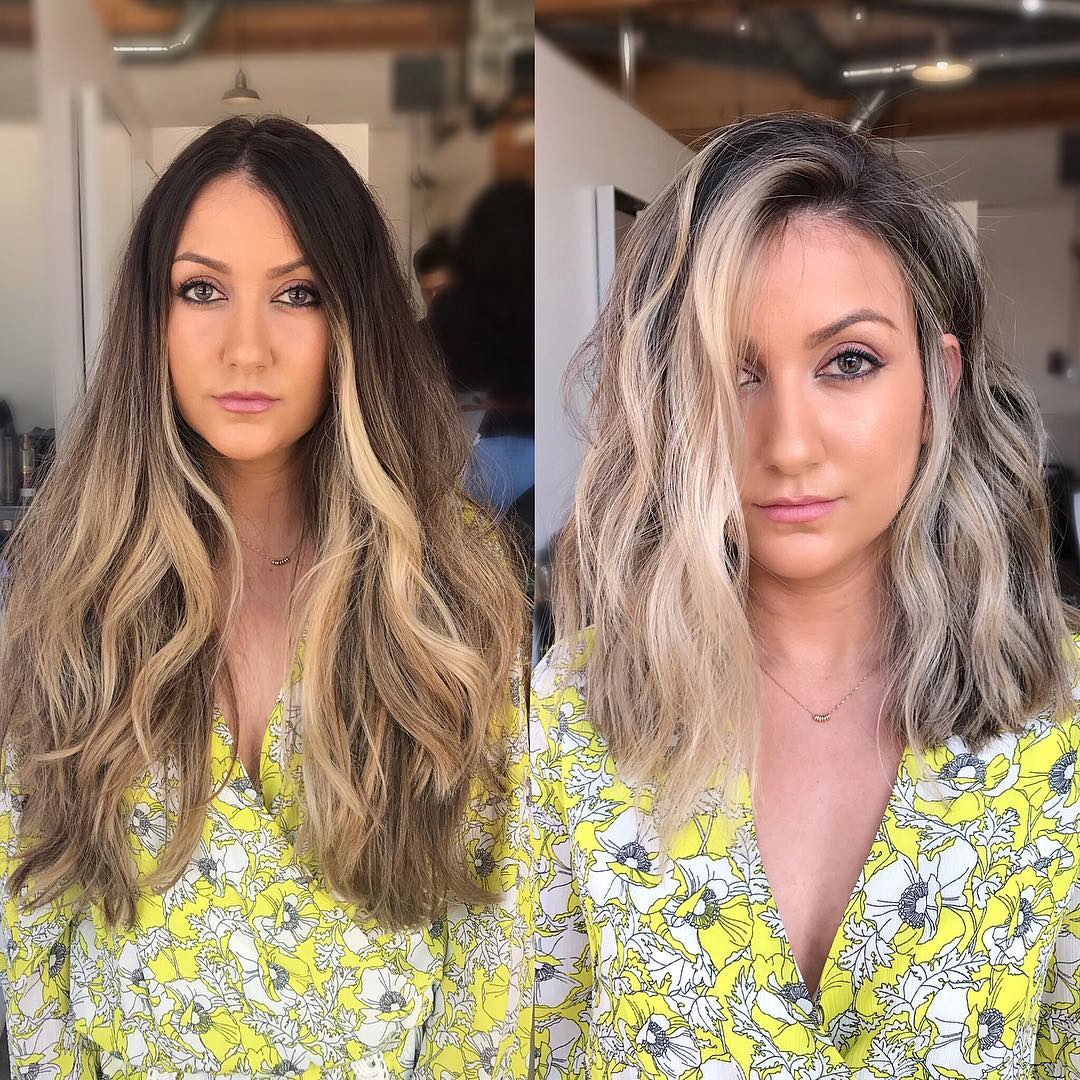 Elegant hairstyles for heavy hair length - haircuts and color in 2021
