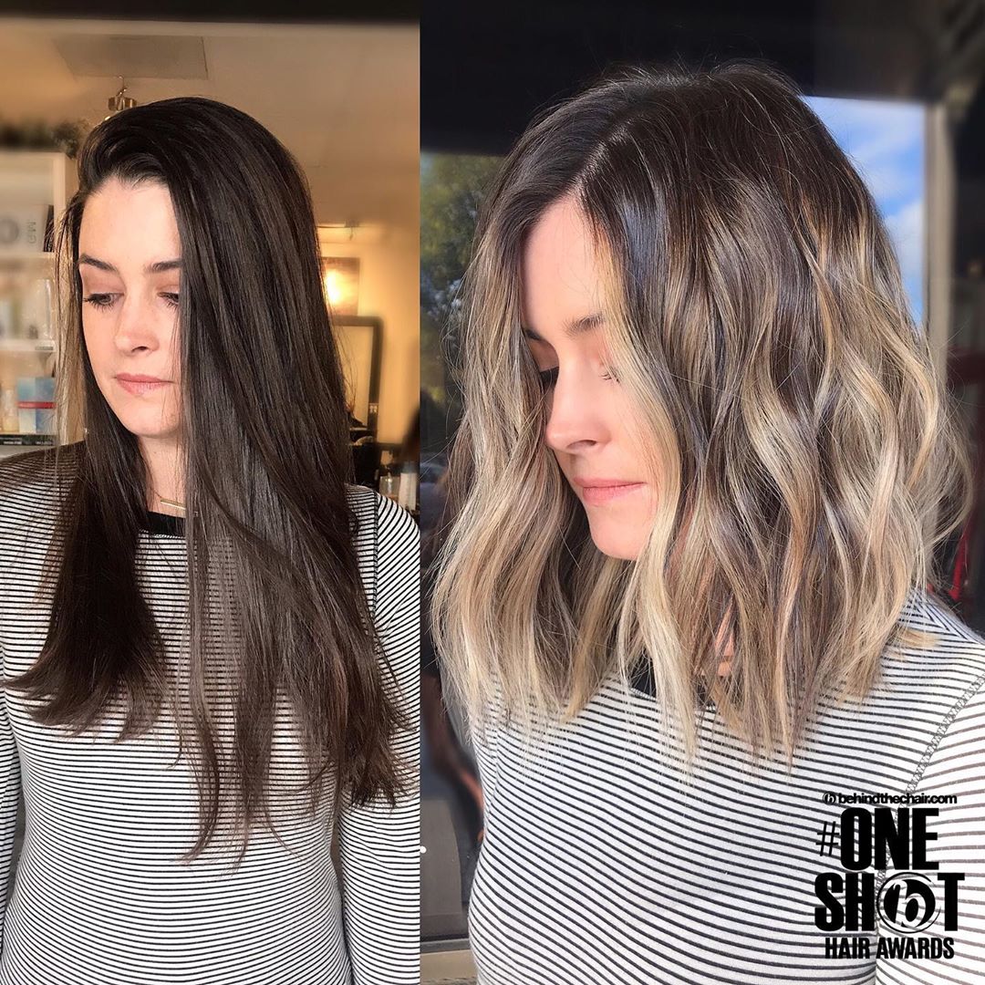 Elegant hairstyles for heavy hair length - haircuts and color in 2021