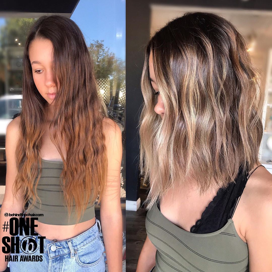 Elegant hairstyles for heavy hair length - haircuts and color in 2021