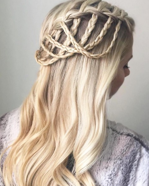Elegant Waterfall braid