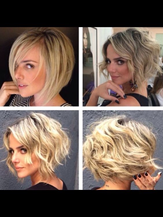 Very nice ways to curl Bobic, hair Bob Pob curly hair designs