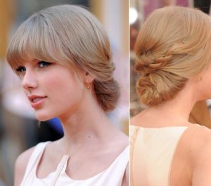 Taylor Swift Updo Hairstyles: Long Hair for Prom