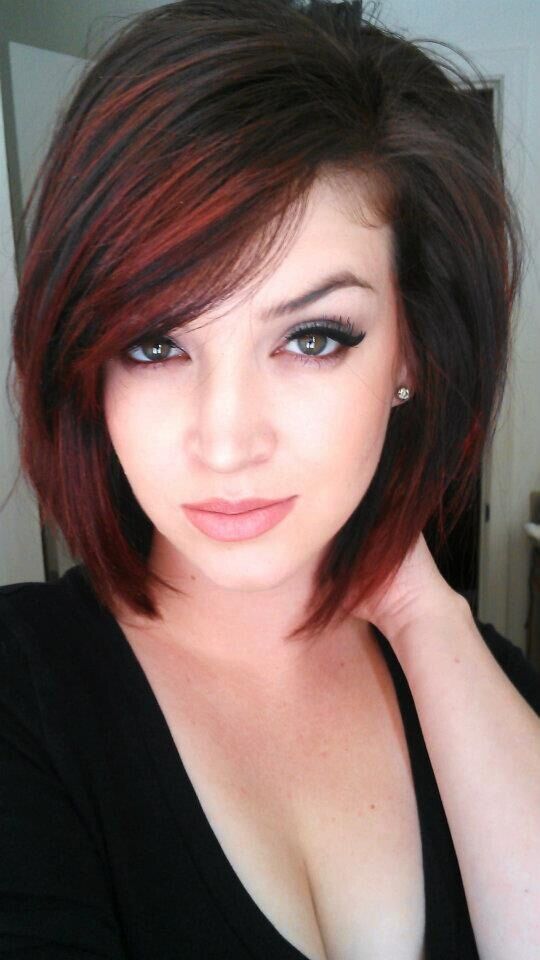 A temporary color for short hair