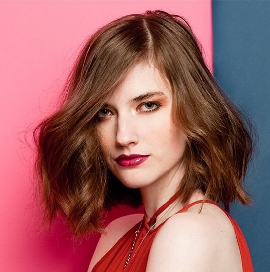 Medium length hairstyle