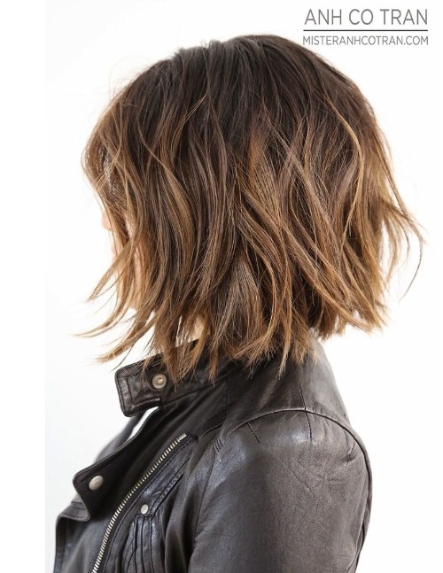 Bob decorated with prominent points - short hair styles for thick hair
