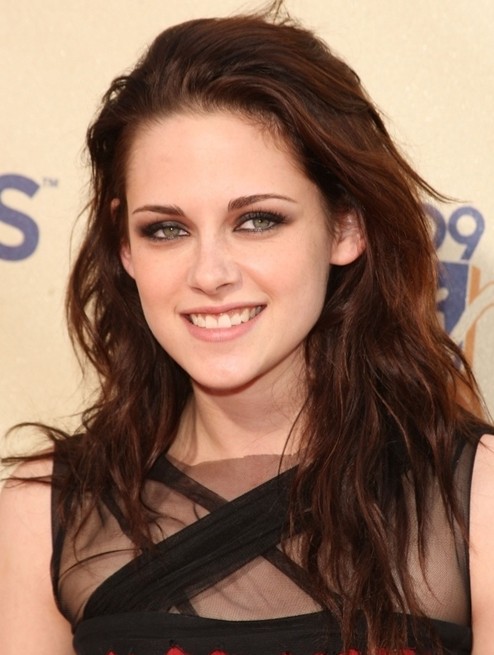 Tousled Hairstyles for Long Hair: Kristen Stewart Haircut