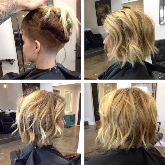 Short chaos hair cut - shave hair styles bob