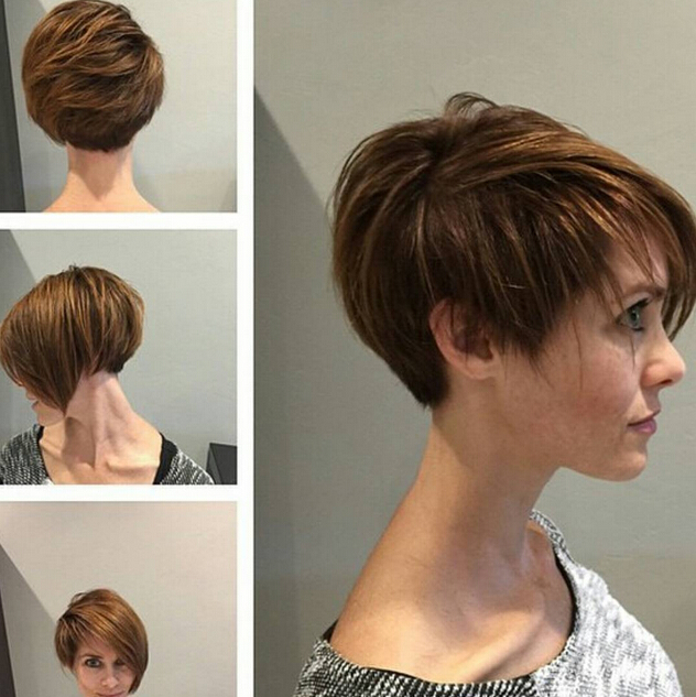 Non -symmetrical, short hairstyle - famous short hair styles 2015-2016