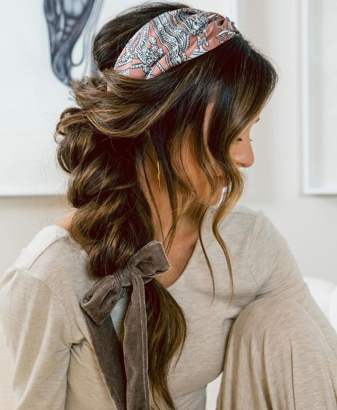 Modern hairstyles braided in summer - horse -tail hairstyles for long hair